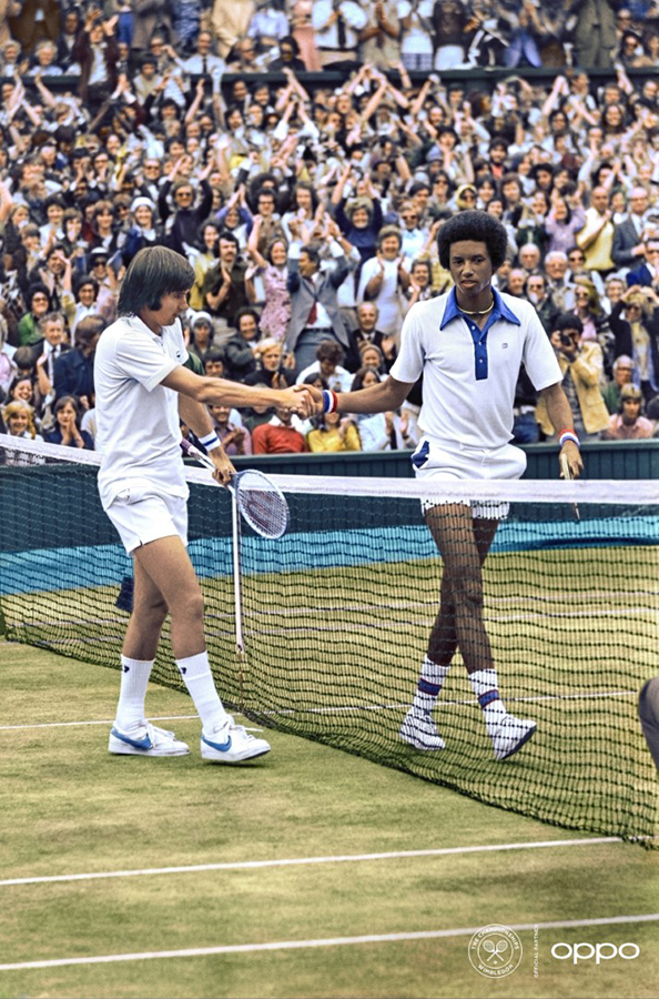 Arthur Ashe and Jimmy Connors