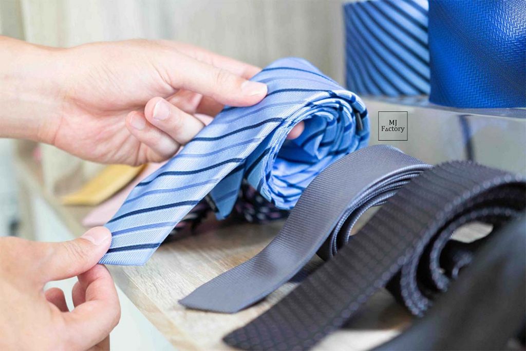 Blue necktie