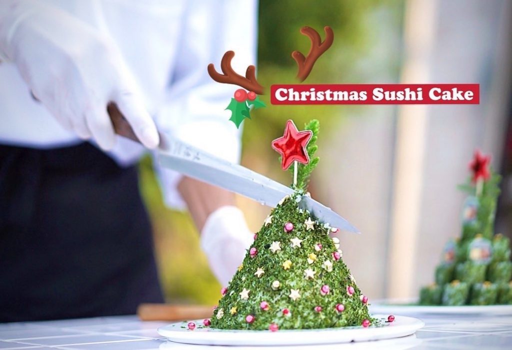 ภาพ Christmas Sushi Cake 2