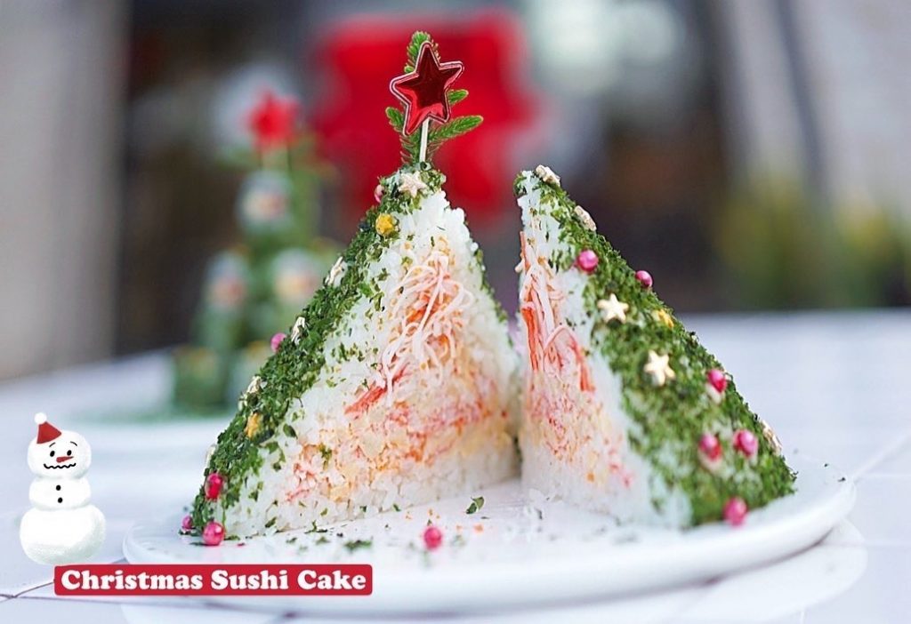 ภาพ Christmas Sushi Cake 3