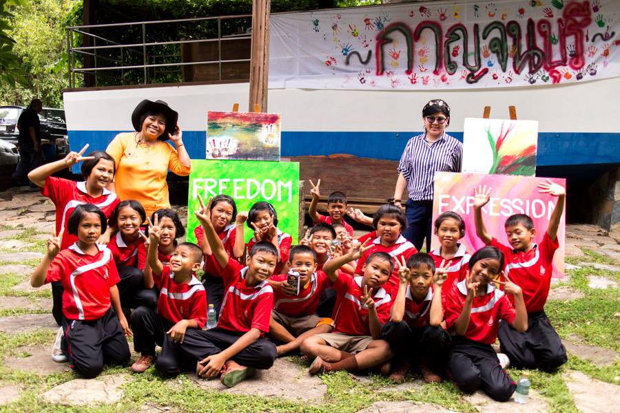 กลุ่ม Unite Thailand จัดโครงการค่ายศิลปะ ที่ จ.กาญจนบุรี