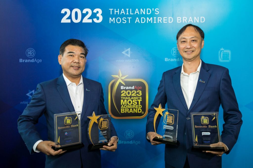 PTT Lubricants คว้ารางวัล 2022 2023 Most Admired Company และ 2023 Thailands Most Admired Brand