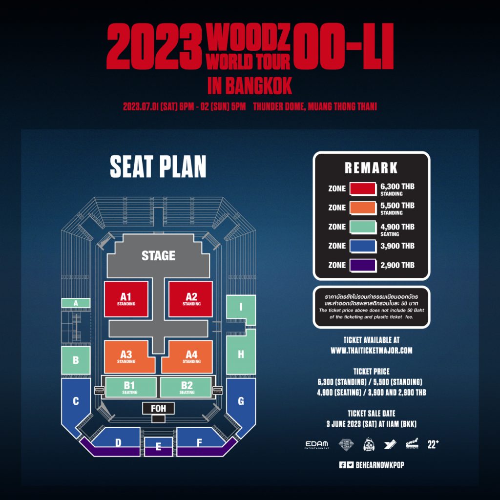 WOODZ 2023 WOODZ World Tour OO LI BKK SEAT PLAN FINAL
