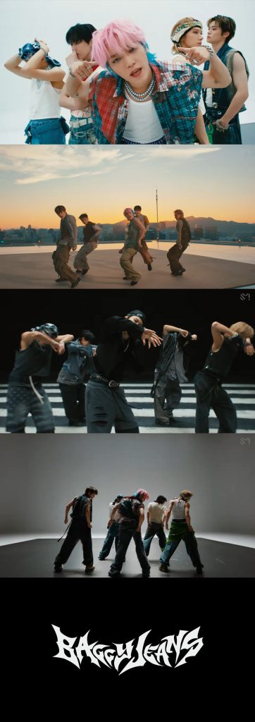 ภาพแคปเจอร์ มิวสิกวิดีโอเพลงไตเติล Baggy Jeans จากอัลบั้มเต็มชุดที่ 4 Golden Age ของ NCT